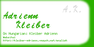 adrienn kleiber business card